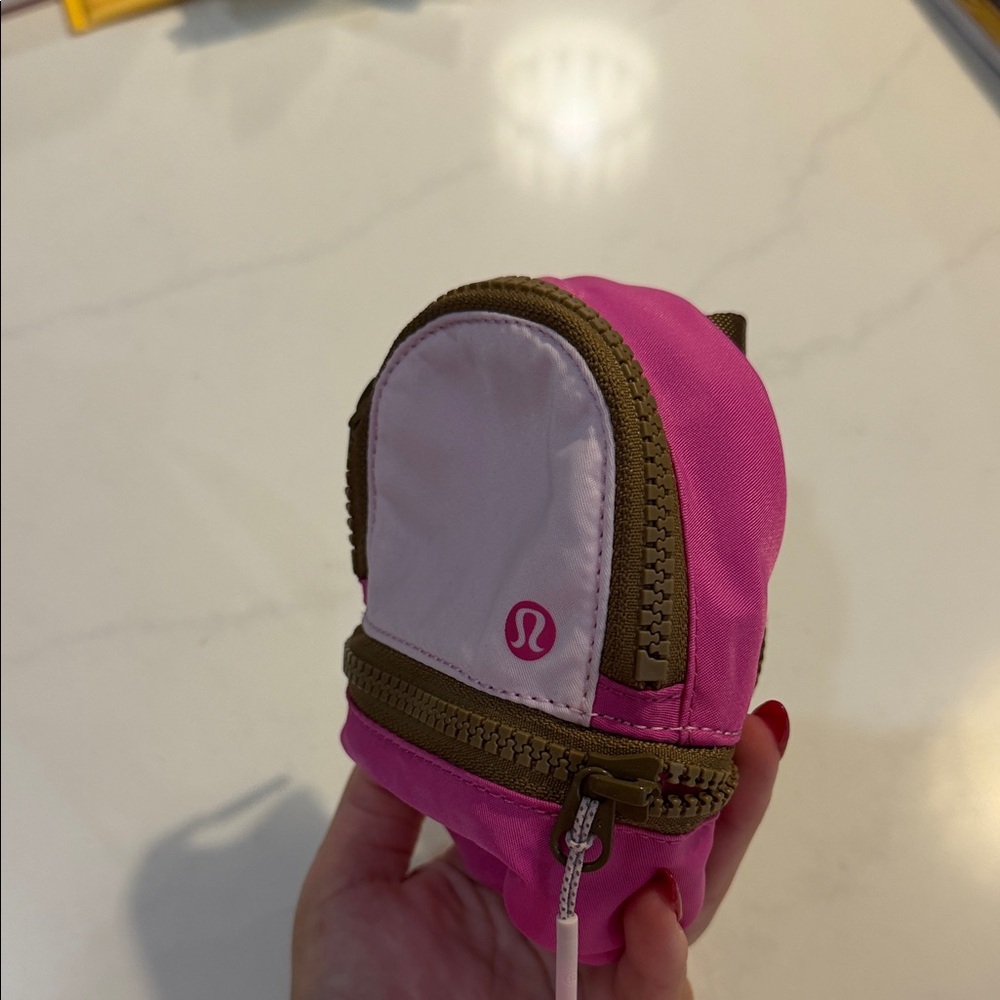 lululemon athletica Pink and Brown mini Backpack